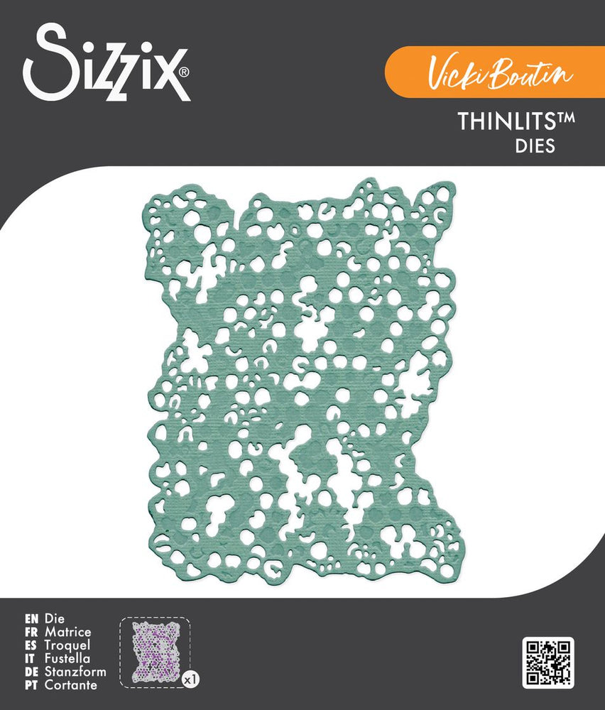 Sizzix Thinlits Die - Bubble Wrap Background by Vicki Boutin