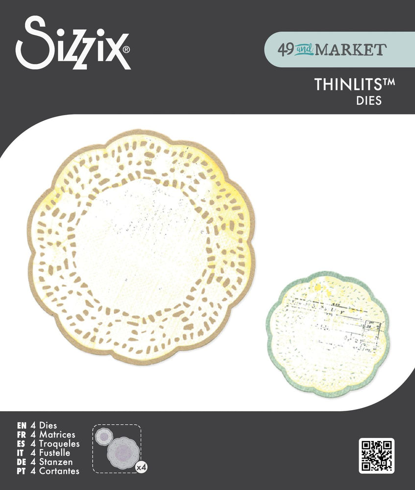 Sizzix Thinlits Die Set by 49 & Market - Doily Duo