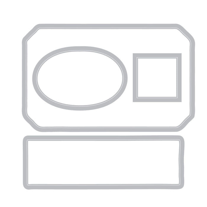 Sizzix Framelits with Stamp Set by 49 & Market - Globetrotters Mark