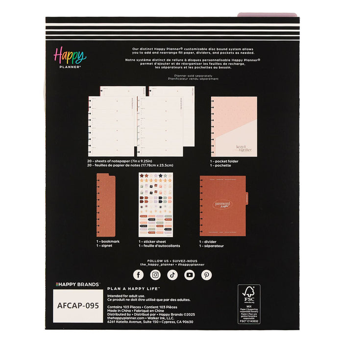 Me & My Big Ideas Happy Planner - Rise And Align Passwords Classic Accessory Pack