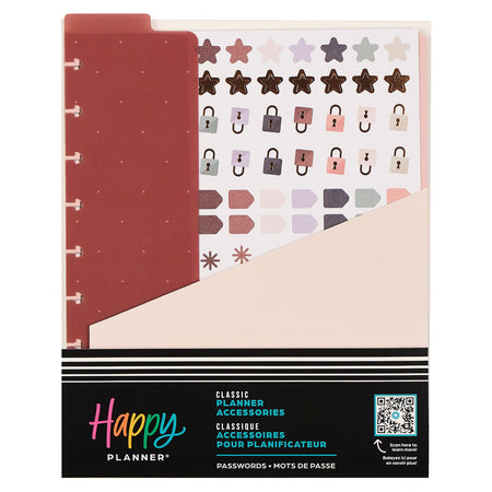 Me & My Big Ideas Happy Planner - Rise And Align Passwords Classic Accessory Pack