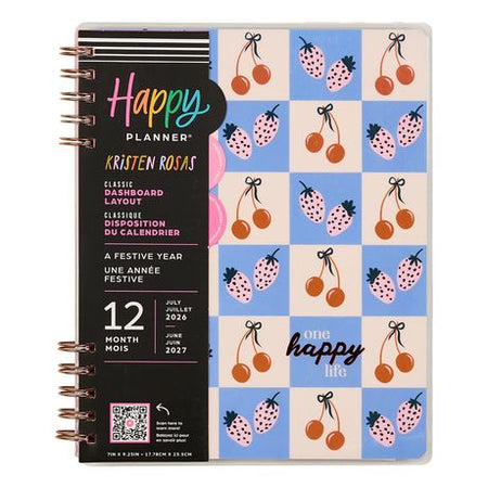Me & My Big Ideas Happy Planner - A Festive Year Twin Loop Classic Planner 12 Month Jul 26 - Jun 27