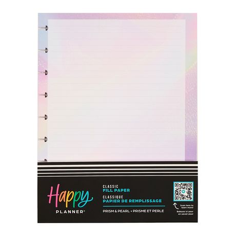 Me & My Big Ideas Happy Planner - Prism And Pearl Classic Fill Paper