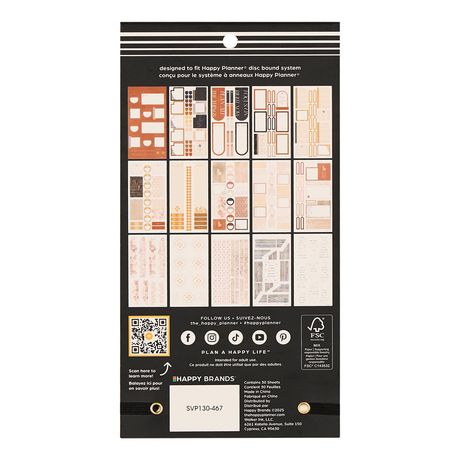 Me & My Big Ideas Happy Planner - Sticker Value Pack Neutral Noir