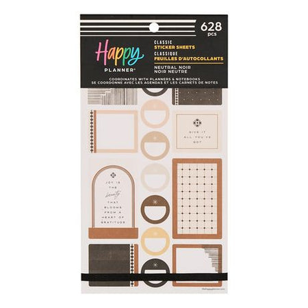 Me & My Big Ideas Happy Planner - Sticker Value Pack Neutral Noir