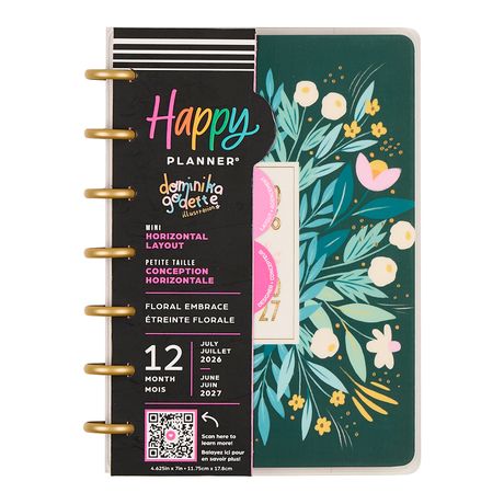 Me & My Big Ideas Happy Planner - Floral Embrace Mini Planner 12 Month Jul 26 - Jun 27