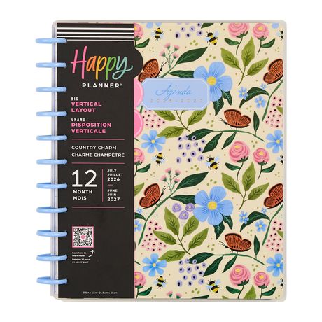 Me & My Big Ideas Happy Planner - Country Charm Big Planner 12 Month Jul 26 - Jun 27