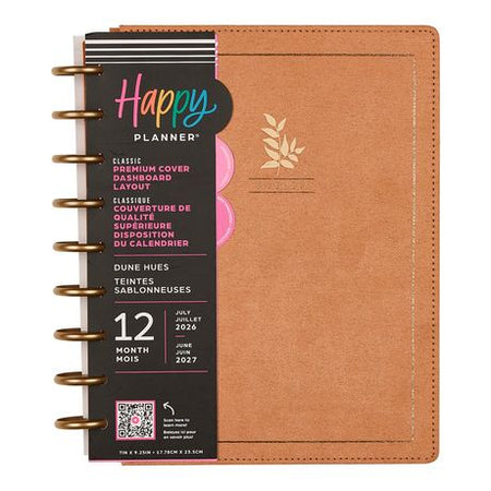 Me & My Big Ideas Happy Planner - Dune Hues Fabric Classic Planner 12 Month Jul 26 - Jun 27