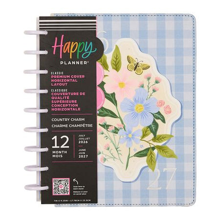 Me & My Big Ideas Happy Planner - Country Charm Fabric Classic Planner 12 Month Jul 26 - Jun 27