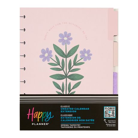 Me & My Big Ideas Happy Planner - Spring Tapestry Classic Undated Calendar Extension Pack