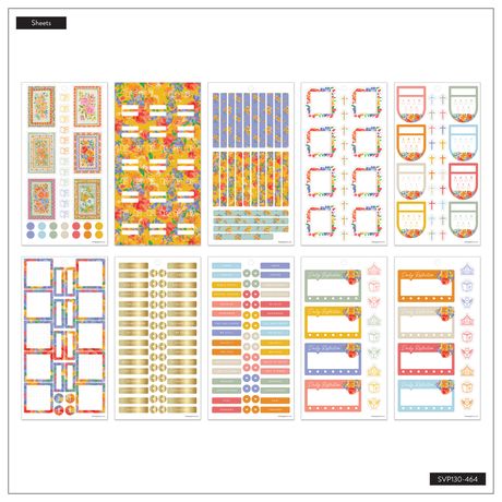 Me & My Big Ideas Happy Planner - Sticker Value Pack French Papers