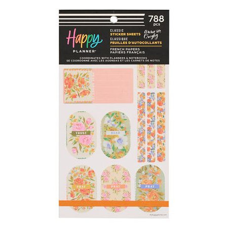 Me & My Big Ideas Happy Planner - Sticker Value Pack French Papers