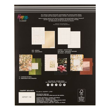 Me & My Big Ideas Happy Planner - Modern Nature Classic Undated Calendar Extension Pack