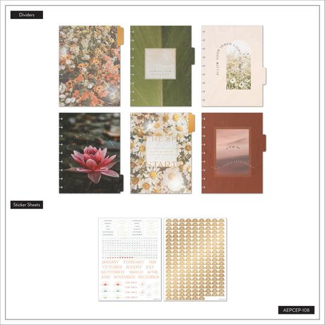 Me & My Big Ideas Happy Planner - Modern Nature Classic Undated Calendar Extension Pack