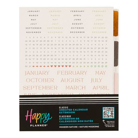 Me & My Big Ideas Happy Planner - Modern Nature Classic Undated Calendar Extension Pack