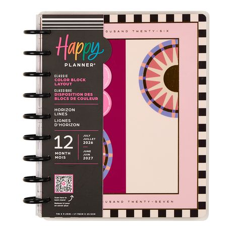 Me & My Big Ideas Happy Planner - Horizon Lines Classic Planner 12 Month Jul 26 - Jun 27