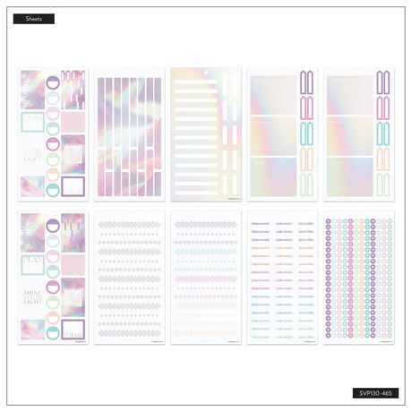 Me & My Big Ideas Happy Planner - Sticker Value Pack Prism And Pearl
