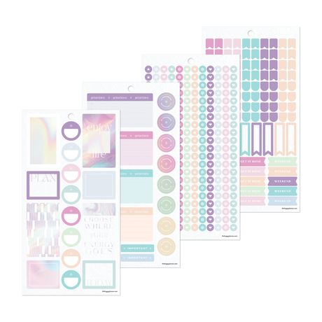 Me & My Big Ideas Happy Planner - Sticker Value Pack Prism And Pearl
