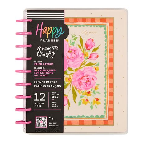 Me & My Big Ideas Happy Planner - French Papers Classic Planner 12 Month Jul 26 - Jun 27