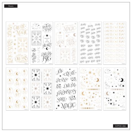Me & My Big Ideas Happy Planner - Sticker Value Pack Etermal Stars