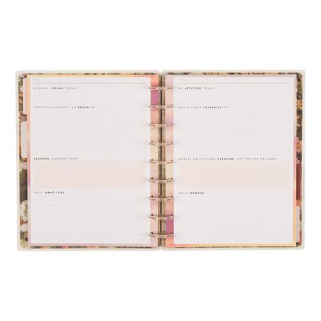 Me & My Big Ideas Happy Planner - Wellness Discbound Guided Journal Modern Nature