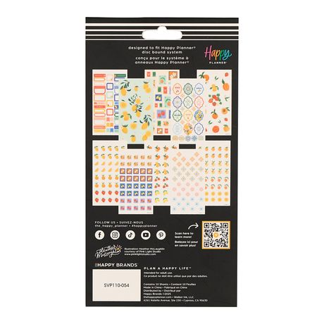 Me & My Big Ideas Happy Planner Sticker Value Pack 10 Sheets - Coastal Cottage