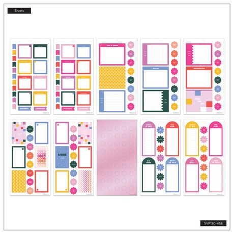 Me & My Big Ideas Happy Planner - Sticker Value Pack - Color Vibe