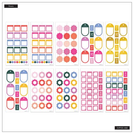 Me & My Big Ideas Happy Planner - Sticker Value Pack - Color Vibe