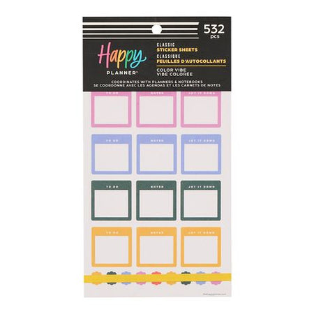 Me & My Big Ideas Happy Planner - Sticker Value Pack - Color Vibe