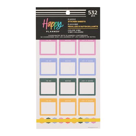 Me & My Big Ideas Happy Planner - Sticker Value Pack - Color Vibe
