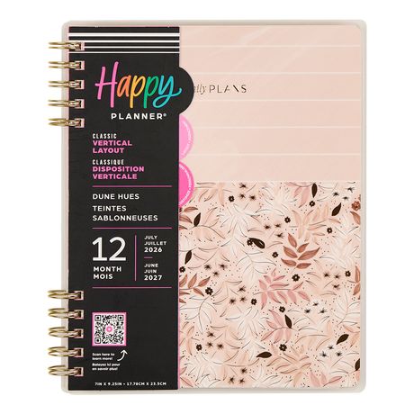 Me & My Big Ideas Happy Planner - Dune Hues Twin Loop Classic Planner 12 Month Jul 26 - Jun 27