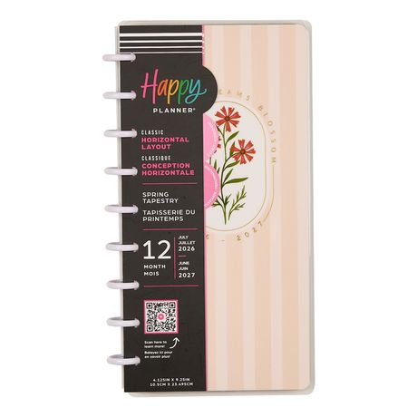 Me & My Big Ideas Happy Planner - Spring Tapestry Skinny Planner 12 Month Jul 26 - Jun 27