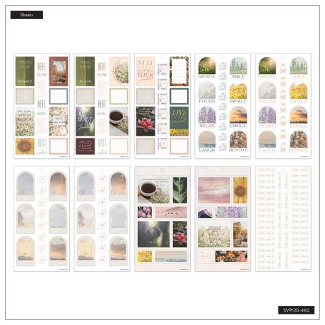 Me & My Big Ideas Happy Planner - Sticker Value Pack Modern Nature