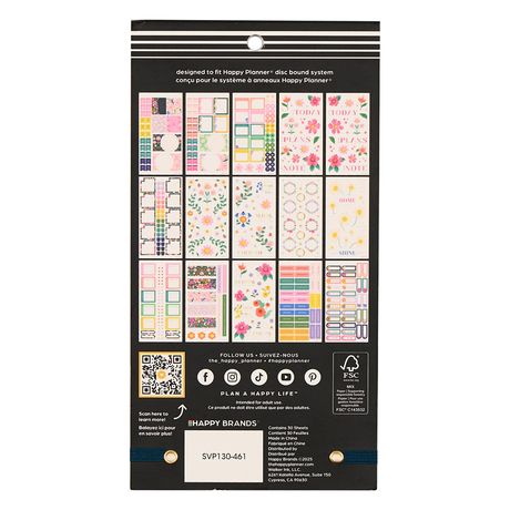 Me & My Big Ideas Happy Planner - Sticker Value Pack Spring Tapestry