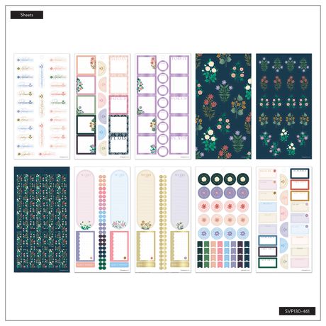 Me & My Big Ideas Happy Planner - Sticker Value Pack Spring Tapestry