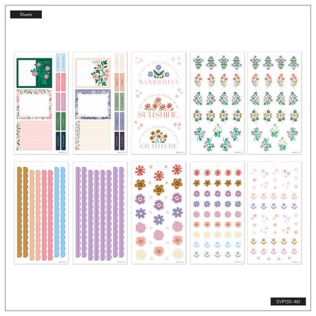 Me & My Big Ideas Happy Planner - Sticker Value Pack Spring Tapestry