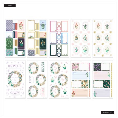 Me & My Big Ideas Happy Planner - Sticker Value Pack Spring Tapestry