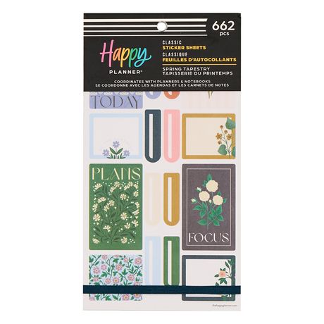 Me & My Big Ideas Happy Planner - Sticker Value Pack Spring Tapestry