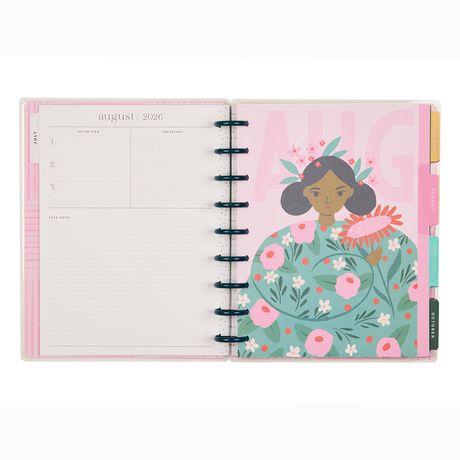Me & My Big Ideas Happy Planner - Floral Embrace Classic Planner 18 Month Jul 26 - Dec 27