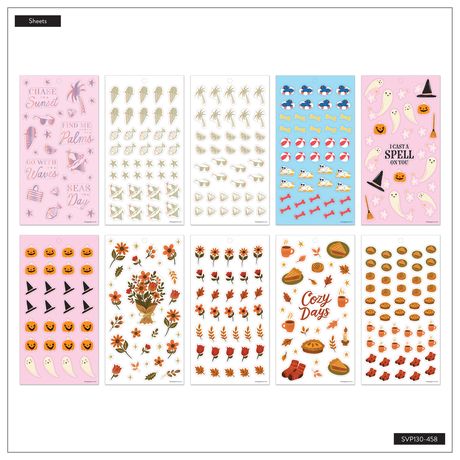 Me & My Big Ideas Happy Planner - Sticker Value Pack A Festive Year Icons