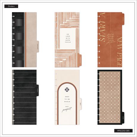 Me & My Big Ideas Happy Planner - Neutral Noir Skinny Planner 12 Month Jul 26 - Jun 27