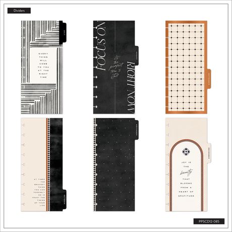 Me & My Big Ideas Happy Planner - Neutral Noir Skinny Planner 12 Month Jul 26 - Jun 27