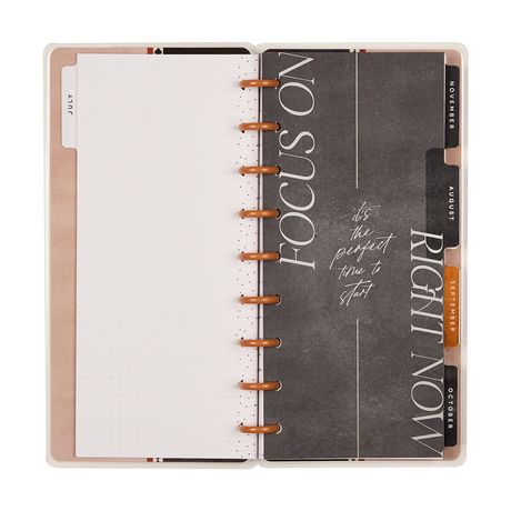 Me & My Big Ideas Happy Planner - Neutral Noir Skinny Planner 12 Month Jul 26 - Jun 27