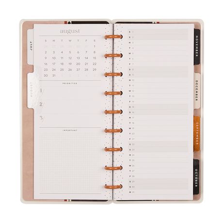 Me & My Big Ideas Happy Planner - Neutral Noir Skinny Planner 12 Month Jul 26 - Jun 27