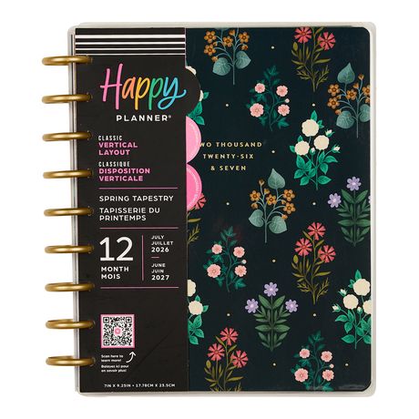Me & My Big Ideas Happy Planner - Spring Tapestry Classic Planner 12 Month Jul 26 - Jun 27