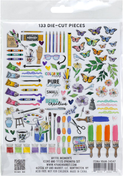 49 & Market Artful Moments by Vicki Boutin - Ephemera Icons & Titles