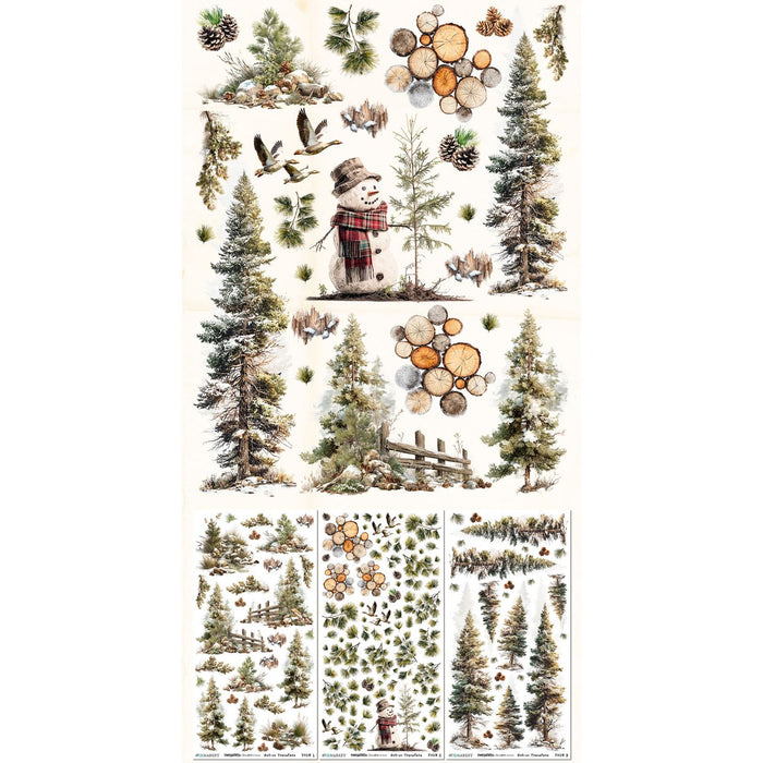 49 & Market Timber & Tweed - Blendable Rub-On Transfers