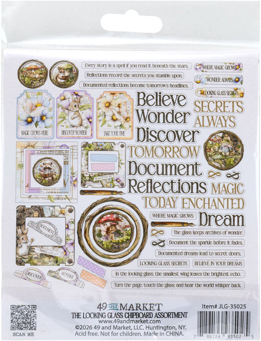 49 & Market The Looking Glass - Chipboard Set