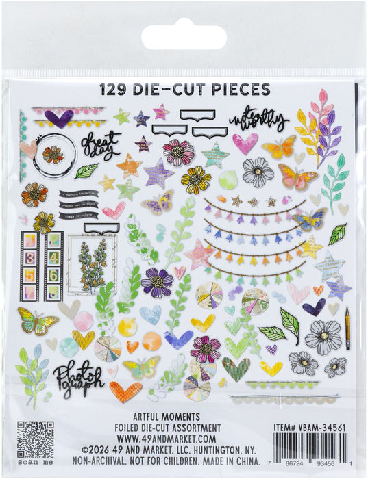 49 & Market Artful Moments by Vicki Boutin - Foiled Die Cut Assortment
