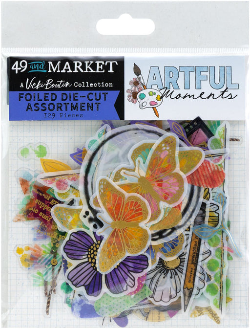 49 & Market Artful Moments by Vicki Boutin - Foiled Die Cut Assortment